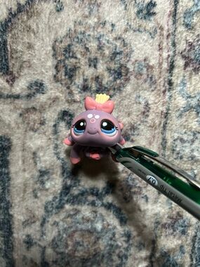 LPS Littlest Pet Shop Pink Bow Purple Blythe Spider #1619